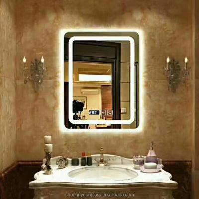 China Traditional Modern Full Touch Screen Wall Mirror with LED Lights for Dressing Room for sale