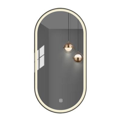 China Modern Rectangular Circular Track Shape Integral Led Dressing Mirror for sale