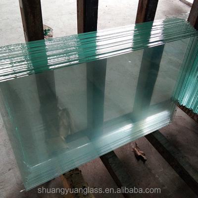 China Traditional CE Certified Flat Clear Tempered Laminated Glass 17.52mm Price for sale