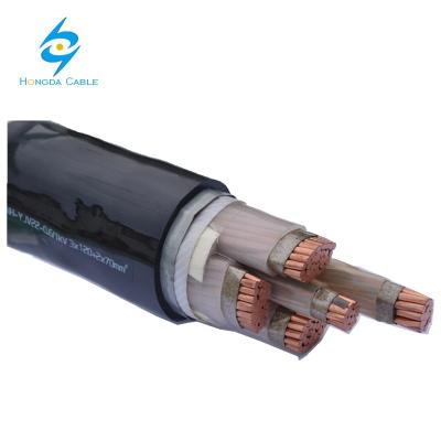 China 3 Phase Industrial Armored Cable For South Africa Market 4 Core 120mm 150mm 240mm Armored Power Cable 300mm for sale