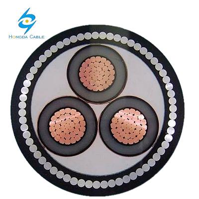 China Underground cu, XLPE, 33kV, 3 core, 185m2, copper power cable medium voltage xlpe power cable for sale