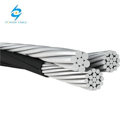 China XLPE Cable ABC Aluminum Triple Twisted Aerial Cable 2/0AWG 1/0AWG 2AWG 4AWG for sale