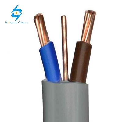 China Building 6241Y 6242Y 6243Y 300/500V BS 6004 Housing And PVC Insulated And PVC Sheathed Flat Cable Twin And Earth Cable for sale