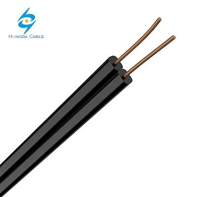 China Telecom Aerial Cables Drop Wire Parallel 2 Core Telephone Cable Copper Steel Wire for sale