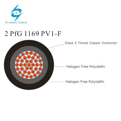 China PV1-F PV1000-F Halogen Free Polyolefin Photovoltaic Cable 50mm2 95mm2 for sale