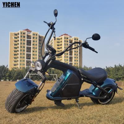 China Vintage Unisex Style Tachometer LCD Display Monopattino-Elettrico-Per-Adult YICHEN Electric Scooty Moped Scooter for sale