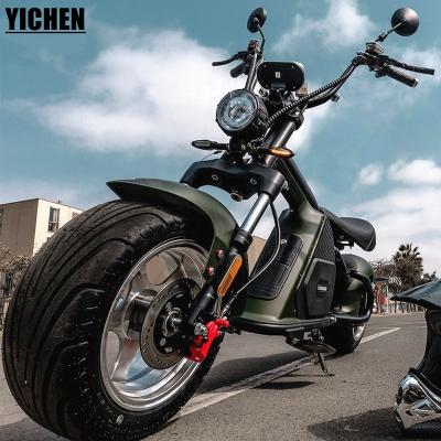 China YICHEN Skuter Listrik M8 Adult Electric Motorcycle 2000watt EU 60km/h Unisex Electric Powerful Fast Running Scooter EEC COC for sale