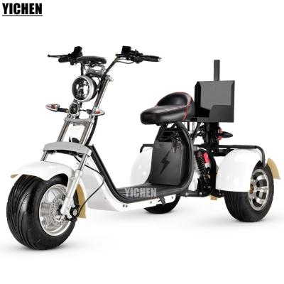 China Adult 200kg Load Steel YICHEN Trimoto Electrica Enduro Tricycle Three Wheel Heavy Duty Mobility Electric Golf Scooter for sale