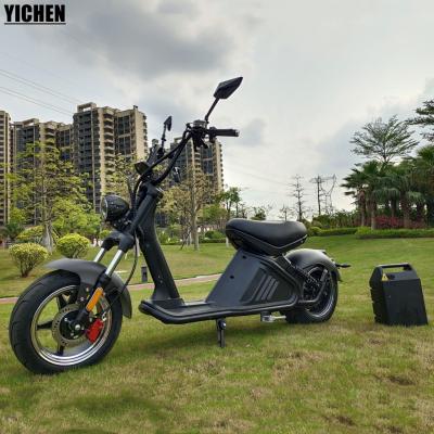 China YICHEN New Citycoco M2 Chopper Electric Scooter NL Holland Dual Battery Suspension Unisex Dismountable Moped Bike for sale