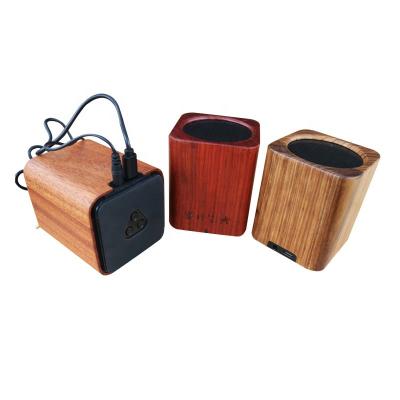 China Factory Perfect Sound Universal Portable Speaker Wood Wireless Speaker for sale