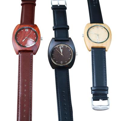 China Complete Calendar Most Popular Customized Your Own Logo Circular Pointer Luxury Wooden Watch for sale