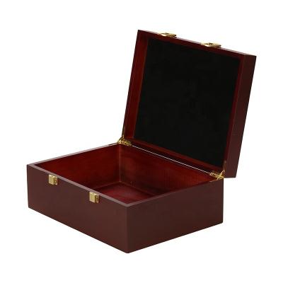 China China Custom Storage Gift Square Packaging Wooden Box With Lids for sale