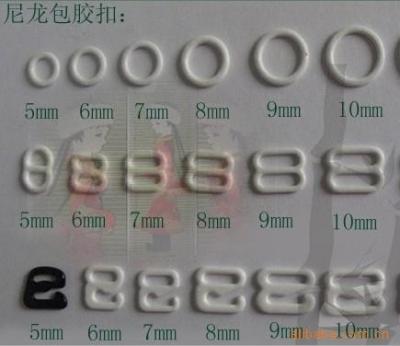 China Wäsche-Bikini-BH-Zusätze gurtet 8 Zeichenverschiebungsring/O-Ring 9mm 10mm zu verkaufen