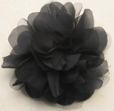 Cina Corpetto artificiale nero della maglia e chiffon del fiore artificiale con il perno in vendita