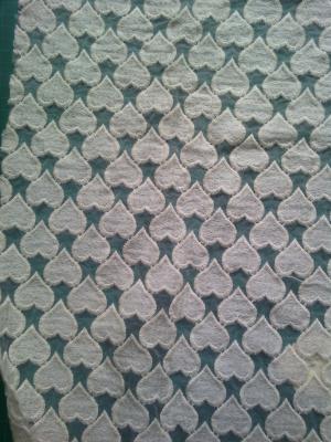 China Water Soluble embroidered organza Lace Fabric width 125cm with heart pattern for sale