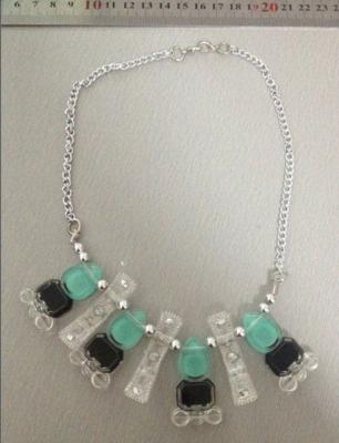 China ABS and Alloy hand made necklace for sale