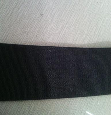 China Webbing elástico de borracha liso preto da roupa e da correia para bolsas/prams da embalagem à venda