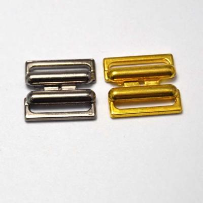 China Custom Gold and gunmetal Plating Metal clothing clips fasteners for garment for sale