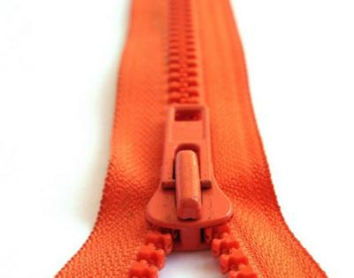 China Orange ABS / Poly Custom Zippers #5 for Sportswear / Colored Pants for sale