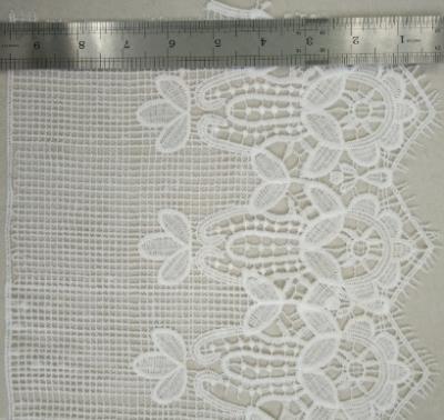 China Milk Poly lace fabric Decorative Lace Trim For  Fashional Clothes for sale