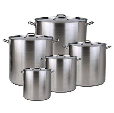 China Amazon 5 PK Sustainable Hot Aluminum Stock Pot with Lid Cover and Steam Rack Steamer Pot for sale