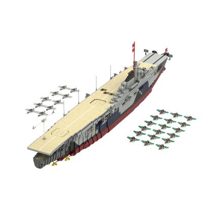 China Toy Moc Graf Zeppelin Germany Kriegsmarine Military Aircraft Carrier Building Block Children Model Collected Toy Gift MOC-34030 for sale