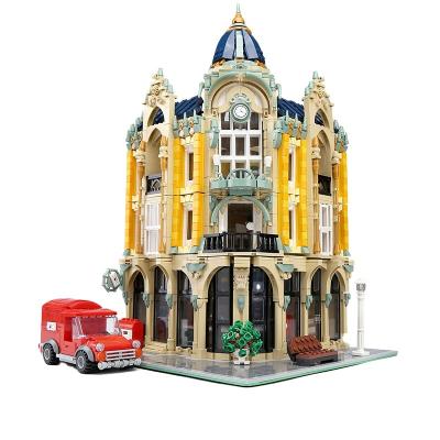 China DIY TOY Mold King 16010 Streetview Corner Building Blocks Toys MOC Architecture City Post Office Model Bricks For Kids Christmas Gift for sale