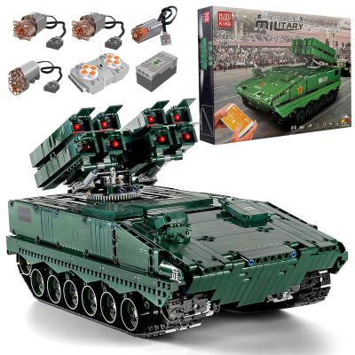 China Construction Toy Mold King 20001 Anti Spike Military Battle Tank HJ-10 APP RC Missile Tank Model Building Blocks Bricks Kids Christmas Gifts for sale