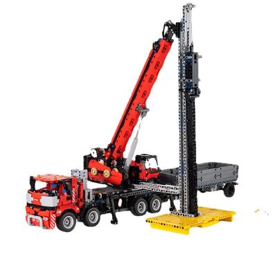 China KING 17003 Spike Truck Building Toy MOLD APP RC Toys Off-Road Stacking Crane Model Building Blocks Bricks Kids Gifts for sale