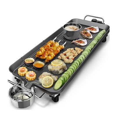 China Outdoor Household Adjustable Gathering Family Camping Design Size Smokeless Roasting Pans Grill Electric Baking Tray Portable GRILL 2000W 2021 for sale