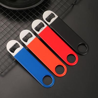 China Low Price Viable Customize Color Integrated PVC 410 Molding And PCV Stainless Steel Rubber Plastic Dip Bottle Opener for sale