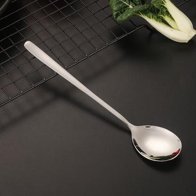 China 2021 Latest Longevity Korean Practical Stainless Steel Round Soup Spoon High Sustainable for sale