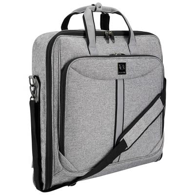 China Packing Clothes Foldable Dust Cover Mens Clothing Storage Luggage Organizer Shoulder Suit Garment Bag With Zipper for sale