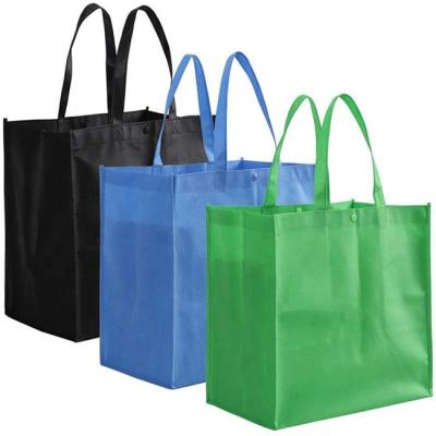 China Hot Sale High Quality Handled Foldable Non Woven PP Nonwoven Shopping Bags With Buttons for sale