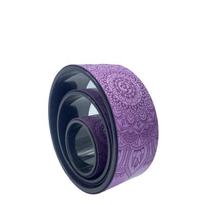 China Durable Factory Custom Eco Friendly Pilates Ring PU Yoga Rubber Wheel for sale