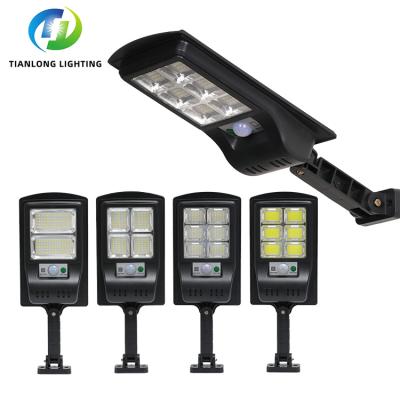 China Outdoor ROAD Waterproof Motion Sensor SMD IP65 ABS Yard 20w 30w 40w Road All In One Solar Led Street Light for sale