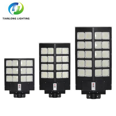 China ROAD High Lumen IP65 Waterproof ABS Smart SMD 300w 400w 500w Outdoor All In One Solar LED Street Light for sale