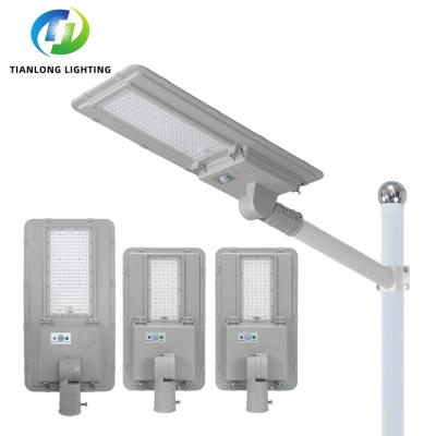 China ROAD IP65 60w Waterproof Aluminum 100w 180w Outdoor SMD All in One Solar LED Street Light for sale