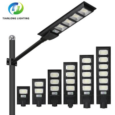 China ROAD IP65 Waterproof ABS 50W 100W 150W 200W 250W 300W SMD Garden Outdoor All in One Integral Solar LED Road Light for sale