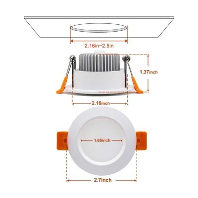 China Modern Ce Rohs Saa Certified 5w 7w 12w 20w Recessed Led Downlight Slim Outdoor Mounted Round White Round Led Grill Ceiling Panel Light for sale