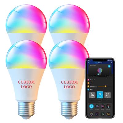 China Residential Color Changing Smart Wifi Light RGB Bulb Work With Google Assistant And Alexa for sale