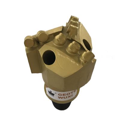 中国 Steel Body 3 Blades PDC Non-Coring Bit for geological drilling tools 販売のため