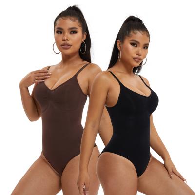 China Breathable MOQ 1 DROP SHIPPING Seamless Shapewear Plus Size For Women High Elastic Bodysuit Tummy Control Tops Waist Trainer Body Shaper for sale