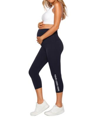 China OEM ODM Compression Nylon7/8 Antibacterial Soft Length Pregnant Maternity Legging for sale