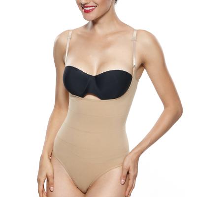 China Drop Shipping Women Open-bust Shapewear Jumpsuit Breathable Seamless Tummy Control Body Shaper Slimmer for sale