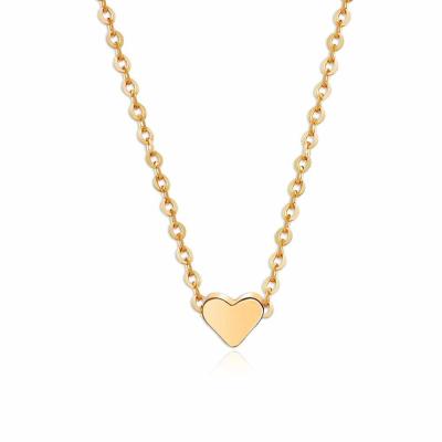 China Women Romantic Chain Tiny Heart Shaped Choker Charm Delicacy Jewelry Necklace Gold Fashion Pendant Necklace for sale