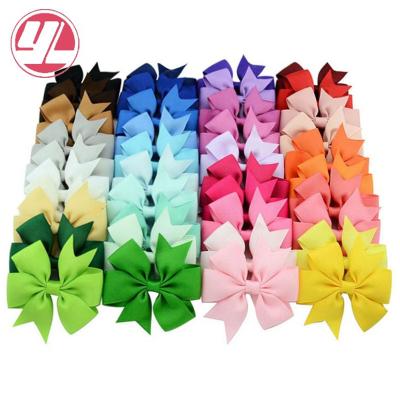 China Fashion pure color ribbon mermaid bow hairpin hair accessories kids hair accessories ribbed for sale