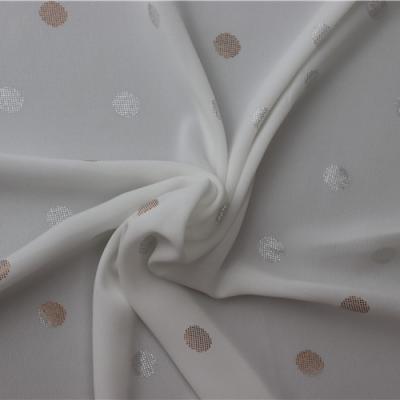 China Special Design Anti Pill Big Dot Pattern Fabric Bronzing Well Made Textile Raw Material Fabric for sale