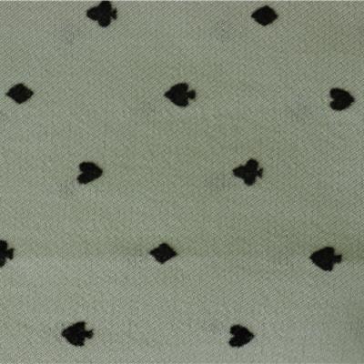 China Unique Design Anti Pill Poker Pattern Cloth Flocking Exquisite Fabric For Clothing for sale