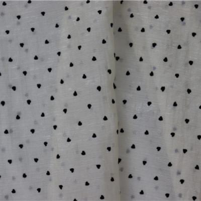 China Love Pattern Good Quality Anti Pill Comfy Nylon Tencel Flocking Fabric For Apparel Garment for sale